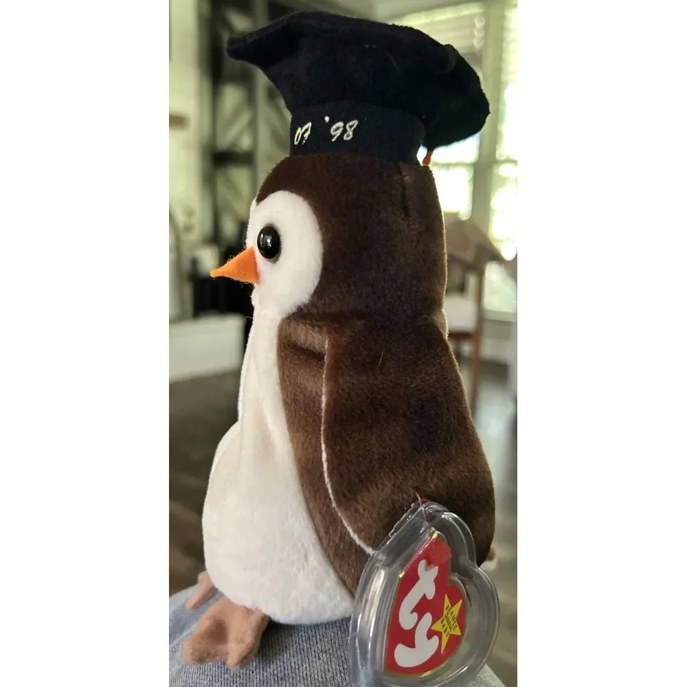 Ty Beanie Baby - Wise The Owl Class of 1998‎ w/ TAG & PROTECTOR **NEW**
